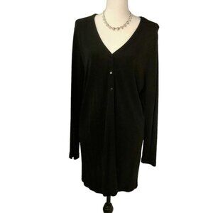 Women’s Size X Casual Corner Annex Essentials Black Cardigan